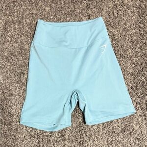 Gymshark Blue Bike Shorts Elastic Waist Lightweight